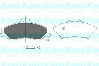 KAVO PARTS kbp4510 -  Комплект тормозных колодок, дисковый тормоз